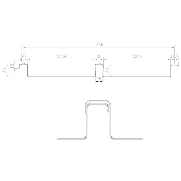 Domtek Low Rib 0.75mm FD350 - Lost Formwork Low-Rib Deck – REO360
